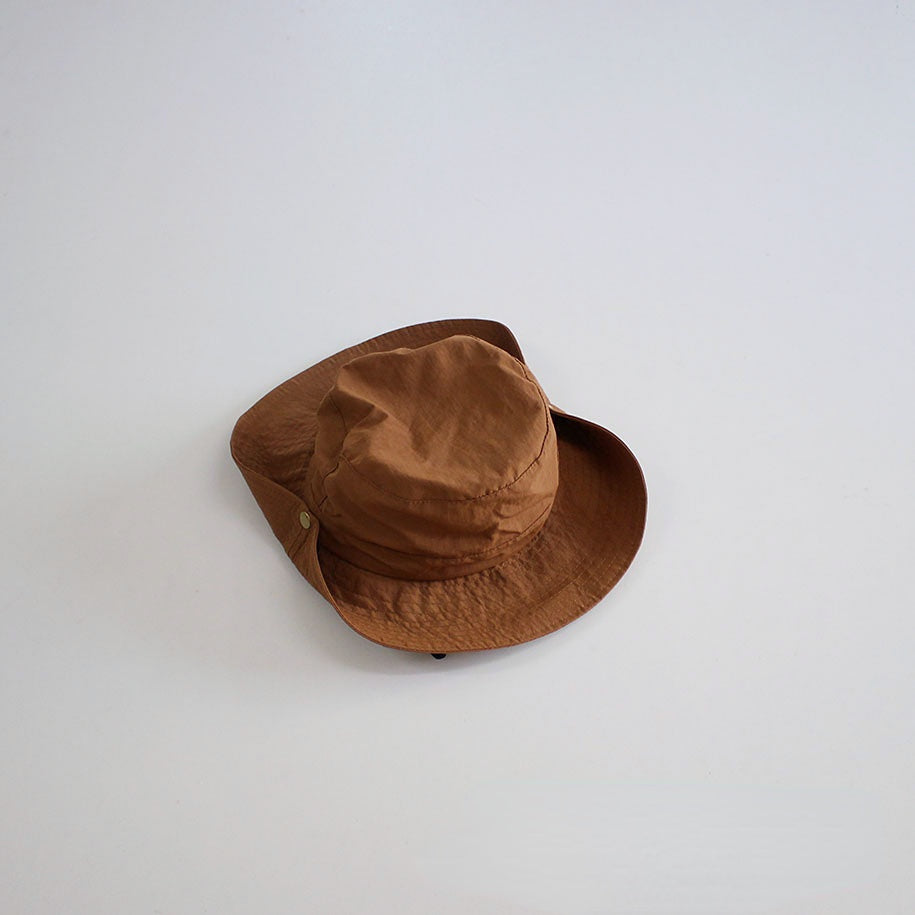 Wholesale Cotton Polyester Large Brim Solid Color Fisherman Hat